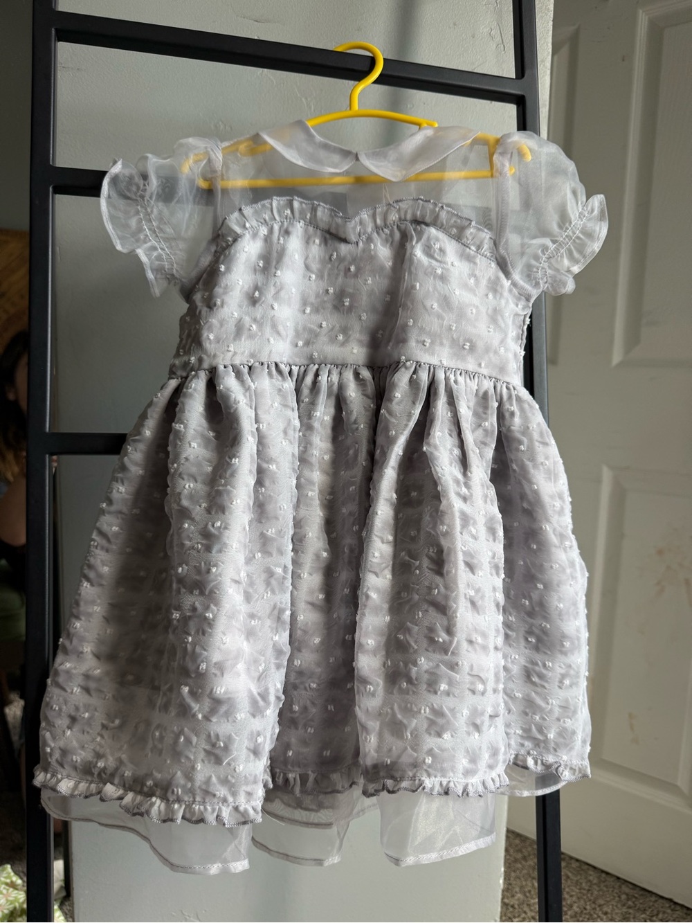 Noralee Girls Gray Swiss Dot Tulle Special Occasion Dress 2T NWT
